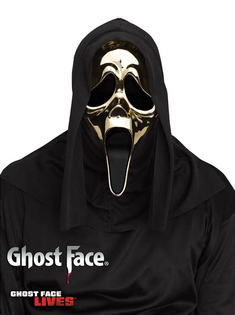 ghostface costume metallic fabric|fun world ghost face mask.